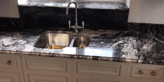 custom granite sink
